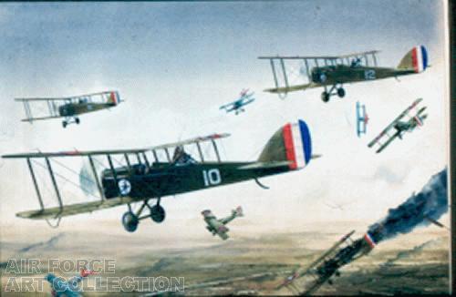 FIRST AMERICAN - BUILT BATTLE PLANES SEE ACTION - 1918